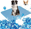 Summer Cooling Mat for Dogs,Ice Silk Pet Self Cooling Mat for Sleeping Indoor (19.7X24.4" , Blue)